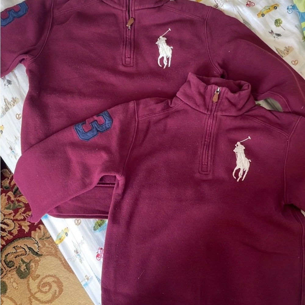 Polo by Ralph Lauren Kids Burgundy Sweaters